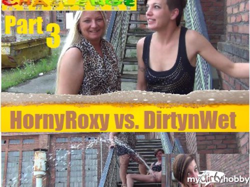 HornyRoxy - Outdoor Piss Challenge Part 3