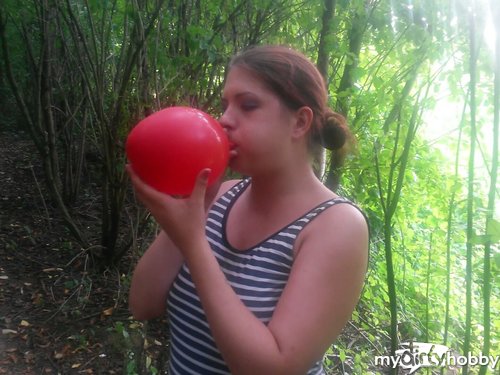 CaraliaDeluxe - Looner Fetisch- Ballon aufblasen