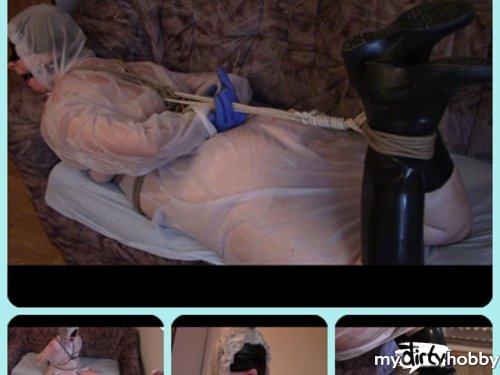 bondageangel in Totally sweaty in a raincoat and rubber