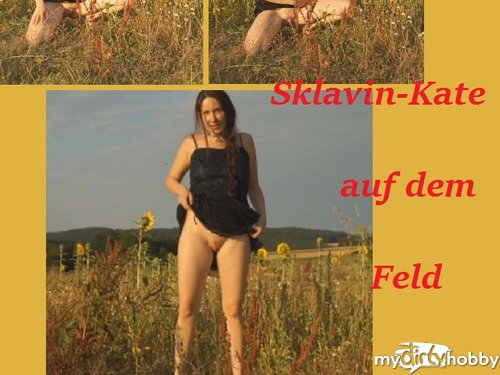 Sklavin-Kate - Sklavin pi**t auf dem Feld