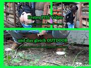 InaKiss – Public PISS mitten im Wald, NATUR- Sekt für dich!!!