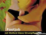 Footjob-Paar – Footjob mit Wolford Strumpfhose