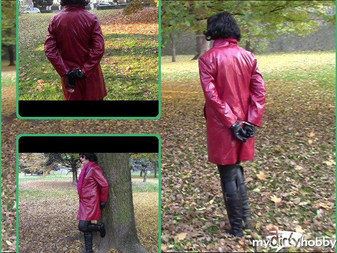 bondageangel - With handcuffs in city park