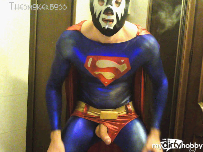 thesmokerboss - Superman smokes before and after shower