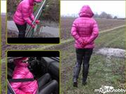 bondageangel – With handcuffs and shiny pink jacket