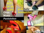 Footjob-Paar – Pantoletten High Heels – Best of 50 Videos