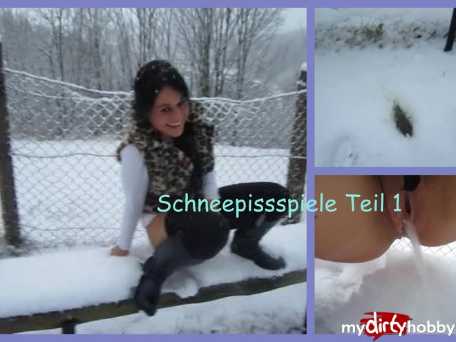 sweet-tigerlilly18 in Geile Pissspiele im Schnee Teil 1