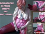 Womanfree – Geiler Dildofick in pinken Dessous und Shiny Leggins