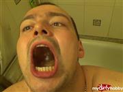 RussianBeauty – Alex Gargle and washing his throat and nose when he sick