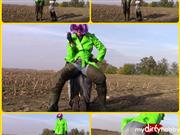bondageangel – Double pissing, waders Lady and a slave in wellies